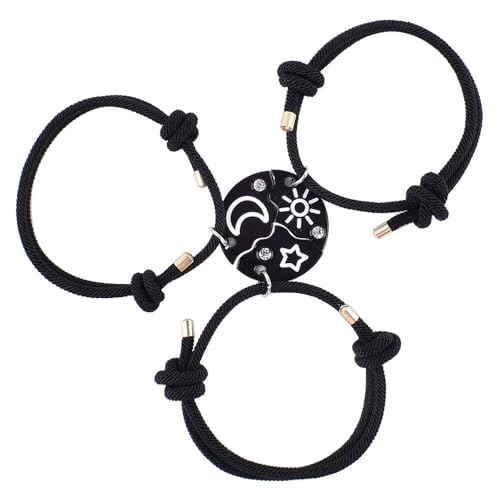 AffeGifts Best Friend Bracelet for 3, Girls Bff Friendship Bracelets for 3 Girls Bracelets Friendship Matching Bracelets for Best Friends Gifts for Birthday, Graduation