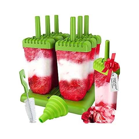 HelpCuisine® Moldes para Helados sin BPA y Aprobados por FDA - Juego de 6 Unidades Cover