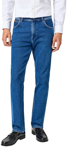 Wrangler - Jeans Uomo - vestibilità Dritta Authentic - Texas - Darkstone