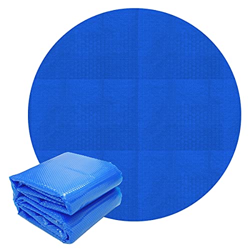 Ecd Germany Cubierta Solar Redonda Ø 5M 140 Μm Azul Para Piscina Lámina Isotérmica De Cojín De Aire De Pe Manta Térmica Lona Para Un Calentamiento De Agua Más Rápido Y Evitar La Evaporación