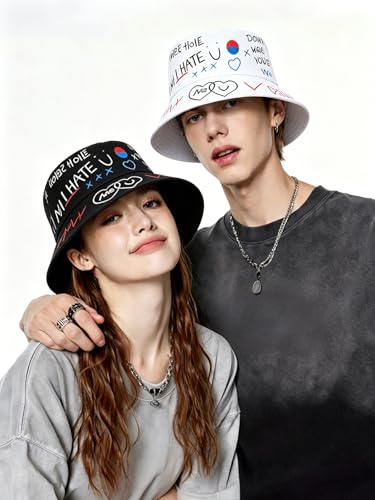 Image of Packable Reversible Printed Bucket Hat Unisex for Men Women Beach Fisherman Cap