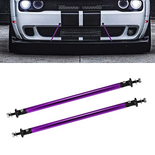 Barres de serrage pare-chocs avant réglables Xotic Tech violettes 20 cm pour tuning auto