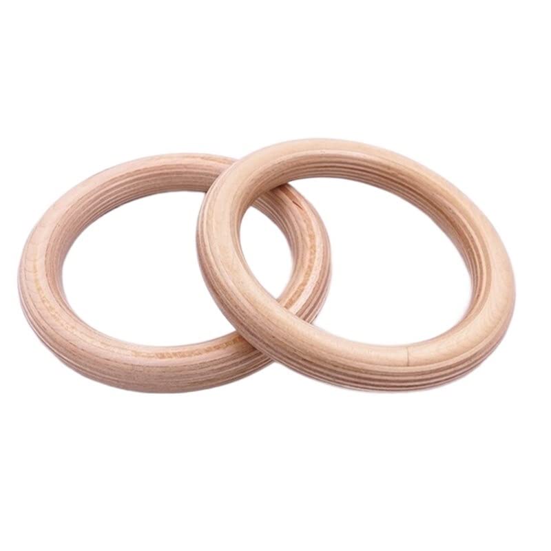 Anelli Da Ginnastica In Legno POLE9 - Con Cinghie Regolabili - Per Allenamento Calisthenics - Foto 10