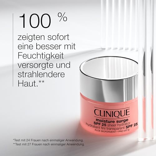 Clinique Moisture Surge™ SPF 25 Sheer Hydrator | Feuchtigkeitscreme mit LSF 25 für das Gesicht | Hyaluronsäure… – Ansicht 2