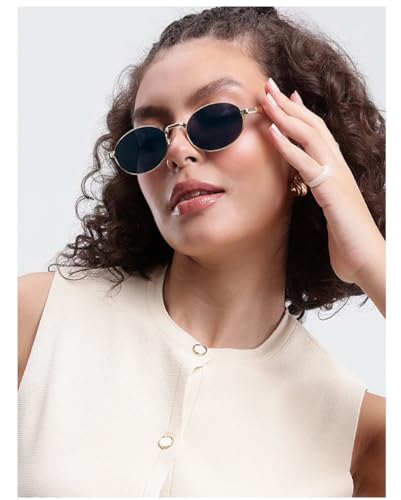 Image of IFLASH Trendy Oval Sunglasses for Women, Stylish Sun Glasses with UV400 Protection, Fashion Accessories Gift