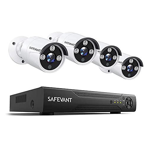Wireless Security Camera System,Safevant Full-HD 8CH Video Security System with 4pcs 960P Wireless Security Cameras,65ft Night Vision,1TB HDD Pre-installed ,Auto-Pair,Plug&Play
