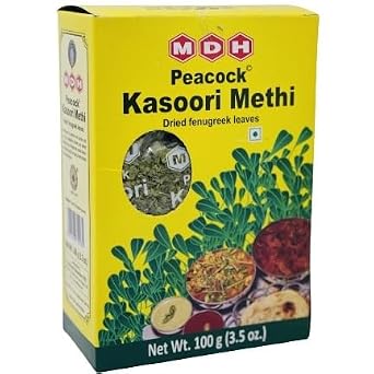 Indian Spice by Sukhadias Pantry - Peacock Kasoori Methi - Indian Cooking Spice, 3.5oz Pack
