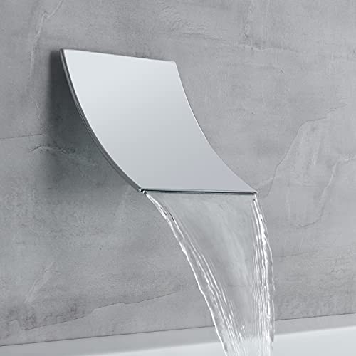 Robinet de baignoire cascade noir mat Mont-Mur à haut débit