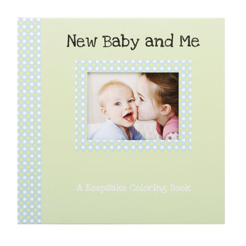 C.R. Gibson Gibby & Libby Keepsake Coloring Book, New Baby and Me