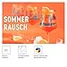 RITZENHOFF 6051004 Aperitif Glass 500 ml Set of 4 Summer Rush Tropical Plants Motif Made in Germany Orange