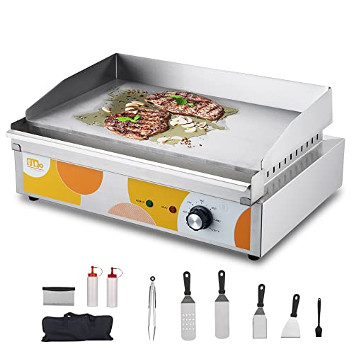 Festa Essential 20" Electric Flat Top Grill, Indoor Commercial