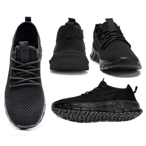 Image of EGMPDA Mens Shoes Running Slip On Tennis Walking Shoes Lightweight Breathable Sneakers for Gym Work Casual Soft Sole Trainers Non Slip Athletic Footwear