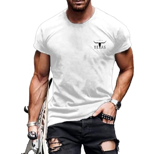 ZOCANIA Men's Print Graphic T Shirt Fashion Animal Print Casual Cotton T-Shirts for Men Summer Cool Short Sleeve Tops