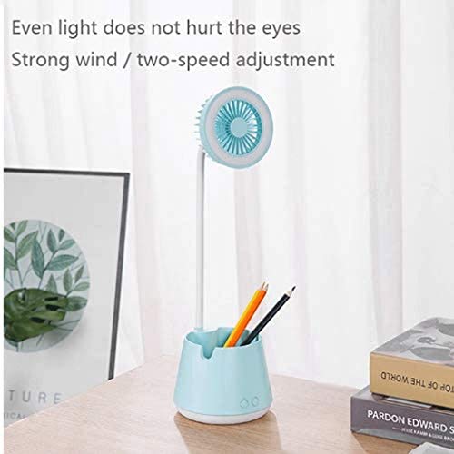 Lampe de bureau LED blanche avec porte-stylo pour la lecture - 5
