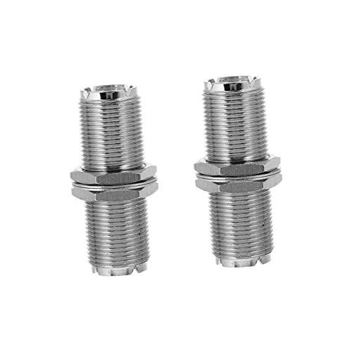 Adaptador UHF hembra a hembra VILLCASE acoplador coaxial de extensión para señal de antena