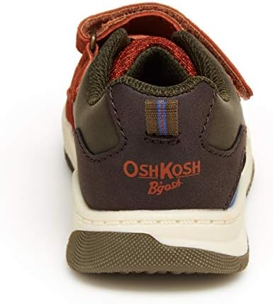 OshKosh B'Gosh Boy's Athletic Sneaker, Burgundy, 12 Toddler | Image 7