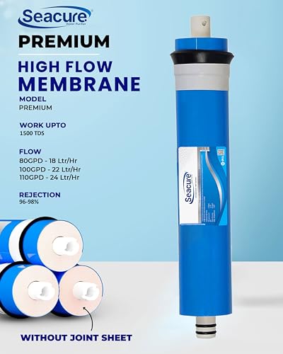 Image of Seacure Complete RO Water Purifier Filter Service Kit | Universal RO Kit for All Water Purifiers | 2 Inline Filters + Membrane + Mineral & UF Filter + Accessories | Best for Home and Offices
