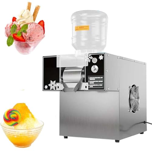 ZOLPINL Máquina de Hielo eléctrica de 360 W/750 W/1200 W para restaurantes, Helados, máquina de Hielo en Forma de Copo de Nieve de 60 kg/120 kg/180 kg/24 h, máquina Bingsu Coreana, tritura