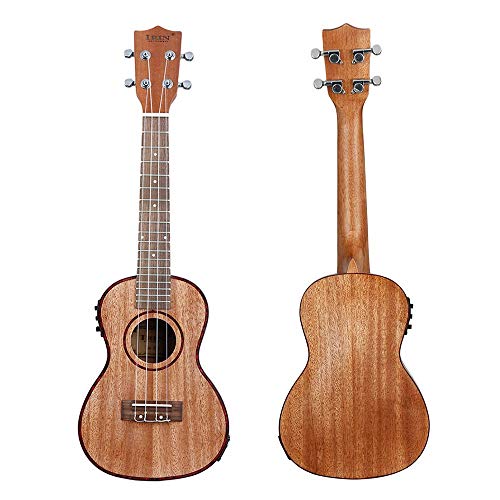 NING-MENG Ukulélé 24 pouces en bois Sapele avec lcd Eq - Les Beatles, Paul McCartney, John Lennon, RIngo Starr, George Harrison NING-MENG Ukulélé 24 pouces en bois Sapele avec lcd Eq – Image 3