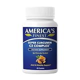 AFI Super Curcumin C3 Complex, 1000mg, Turmeric 95% no oxalates, Black Pepper Extract, Max Absorption for Joint Health, Vegetarian, Gluten-Free, Non-GMO