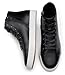 Jousen Men's Casual Shoes High Top Premium Leather Fashion Sneakers Dress Boots for Men(AMY5107A Black 11.5)