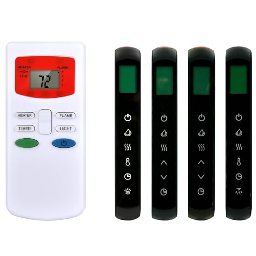 RYQIF Replacement Remote Control fits HHT Simplifire Electric Fireplace SF-ALL40-BK SF-ALL48-BK SF-ALL60-BK SF-ALL84-BK SF-ALLP50-BK SF-ALLP60-BK SF-SC55-BK SF-SC78-BK SF-ALLP72-BK SF.SC43-BK