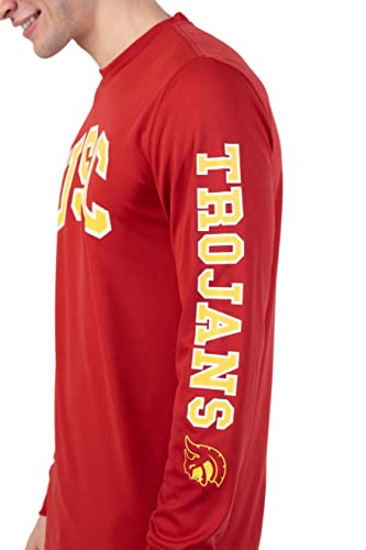 Ultra Game Mens 155Gsm Poly Tee With Plast Sports Fan Polo Shirts, Cardinal Red, Small #TOP1