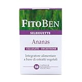 Fitoben | Ananas Integratore Alimentare Naturale per gli Inestetismi della Cellulite e la Digestione. 50 capsule vegetali.