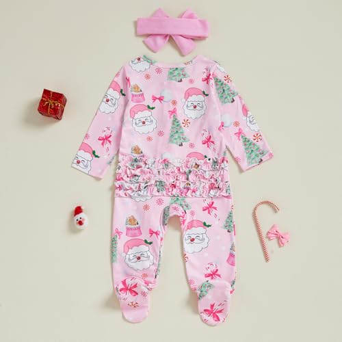Image of Kuriozud Newborn Infant Unisex Baby Boy Girl Button Solid Romper Bodysuit One Piece Jumpsuit Outfits Clothes | Newborn Baby Girl Sleeper for Daily, Brithday, Halloween, Christmas, New Years, Valentines, St. Patrick's Day, Easter 0-9M