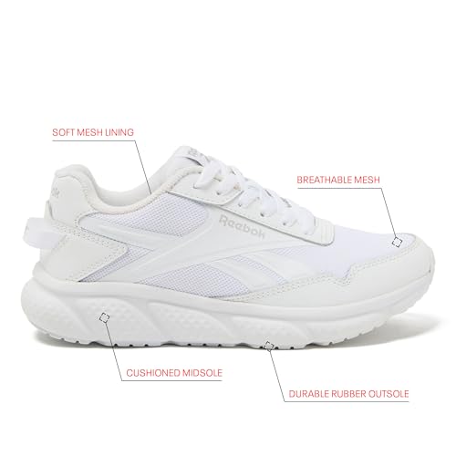 Reebok Swiftstrike Running Shoes for Women, White/Pure Grey1, 9.5 Medium - image 2