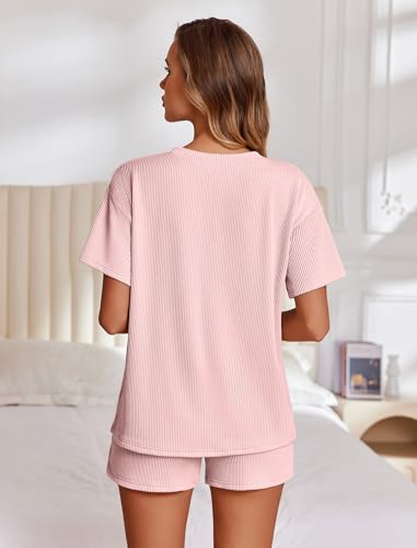 Image of Ekouaer 2 Piece Sets for Women Matching Lounge Sets Summer Outfits