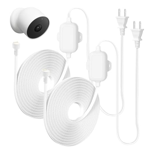 30ft Power Cord for Google Nest Cam