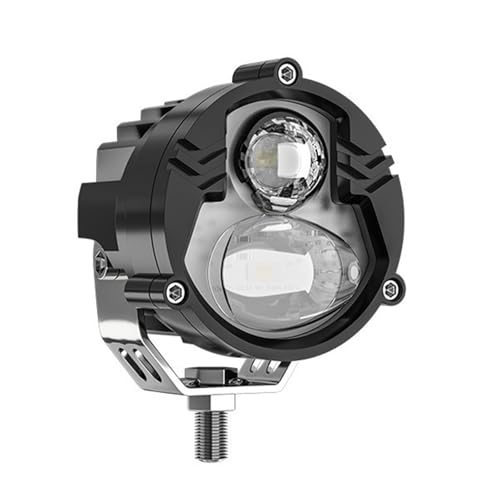 Antibrouillards longue portée phare LED moto 24W projecteur bicolore véhicule électrique