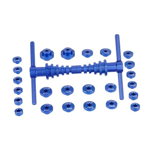 WeiLaiKeQi Bike Hub BB Axis Installation Set Universal Tools Blue for Wheels Assembly Tool Tapered Press Block Turning Point Tool