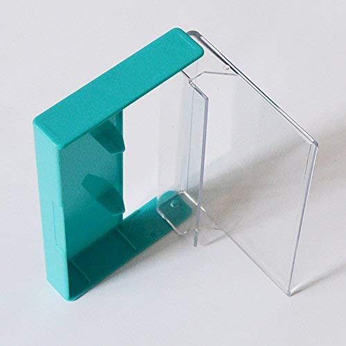 Music cassette cases, MC cassette archive cases, transparent-turquoise blue 10 Pieces