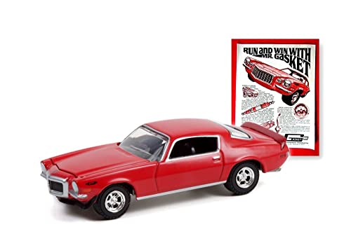 1970 Chevy Camaro rojo modelo a escala 1:64 miniatura 1