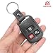Key Fob Remote Fits for Hyundai Santa Fe and Elantra 2003-2006, 3-Button Electronic Remote Shell Case Replacement for P/N: 95411-26202, FCC ID: OSLOKA-221T OSLOKA-2201T OSLOKA-240T OSLOKA-230T (Black)