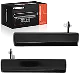 A-Premium Outside Exterior Door Handles Compatible with Chevrolet Camaro & Pontiac Firebird, 1993-2002, Smooth Black, 2-PC Set, Front Driver and Passenger Side