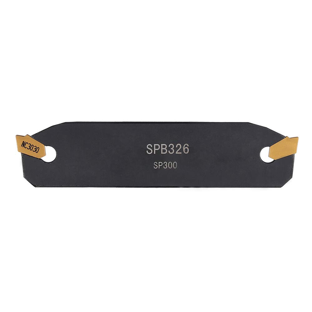 Utensili per tornitura tornio SPB326 Utensile da Taglio per scanalatura da 26 mm con Inserti in Metallo Duro da Taglio GTN-3 SP300 da 10 Pezzi