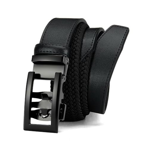 Men's Dress Belt for Work Business and Casual Every Day Leather with Adjustable Buckle3