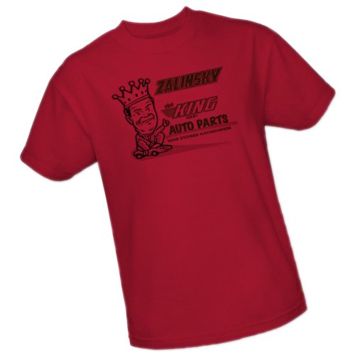 Zalinsky - The King of Auto Parts - Tommy Boy Adult T-Shirt, Large Red