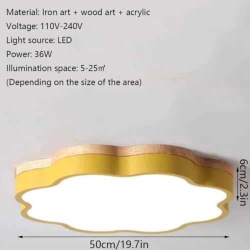 Plafonnier créatif Nordique avec éclairage LED uniforme pour chambre - 7