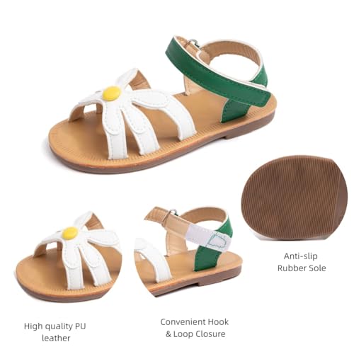 Girls Fashion Flower Sandals, Summer Dress Shoes, Toddler and Little Kid Sizes4