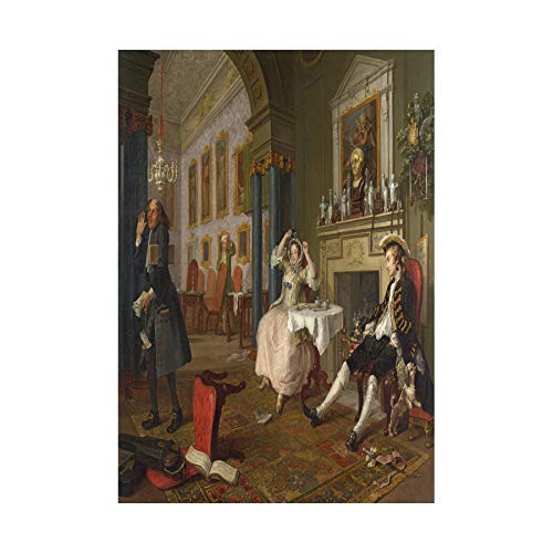 Wee Blue CooPainting Satire Marriage A-la-mode Hogarth Tete A Tete Wall Art Print