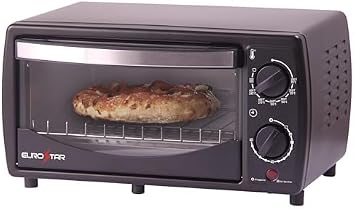EUROSTAR TO900B 4-Slice Toaster Oven Broiler, Black