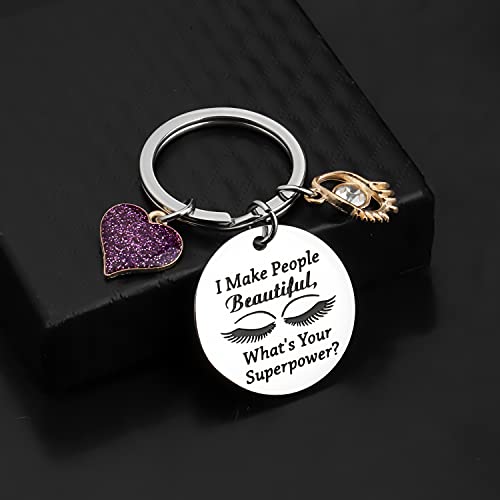 Image of WSNANG Lashes Artist Jewelry Eyelashes Artist Gift I Make People Beautiful What's Your Superpower Bracelet
