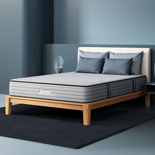 Image of Siena 10 inch Signature Hybrid California King Mattress - Medium Firm - Memory Foam & Innerspring System - 180-Night Trial - Pressure-Relief - Mattress in a Box