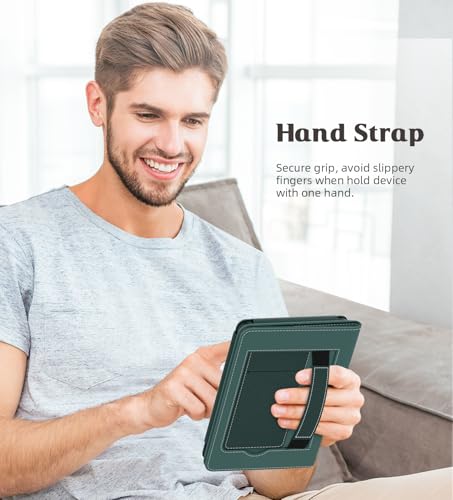 Image of MoKo Case Fits All-New 6 inch E-reader(11th Generation, 2024 /2022)(10 /8th Gen,2019 /2016),Ultra Lightweight PU Shell Cover with Auto Wake /Sleep for Ebook 2024,Not for Kobo Aura 2 /Remarkable, Midnight Green