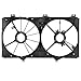 DNA MOTORING Factory Style Radiator Fan Shroud Compatible with 2007-2009 Camry 2.4L,OEM-RF-0972