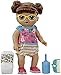 Baby Alive Step 'N Giggle Baby Brown Hair Doll with Light-Up Shoes, Responds with 25+ Sounds & Phrases, Drinks & Wets, Toy for Kids Ages 3 Years Old & Up